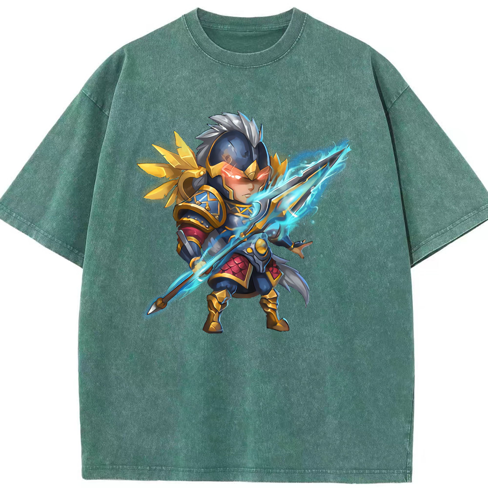 リーグ・オブ・レジェンド League of Legends LOL 綿100% ヴィンテージ風 半袖Tシャツ（フロントプリント）